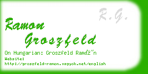 ramon groszfeld business card
